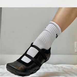 Vintage leather Diesel square toe Mary jane sneakers